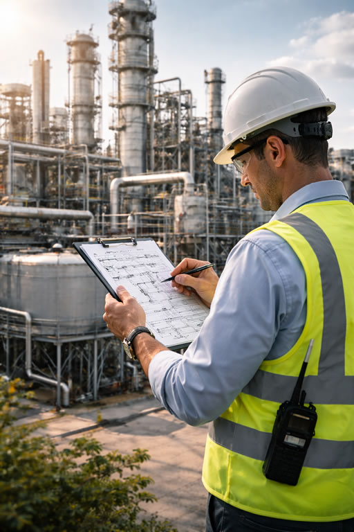 Ingeniero industrial optimizando procesos